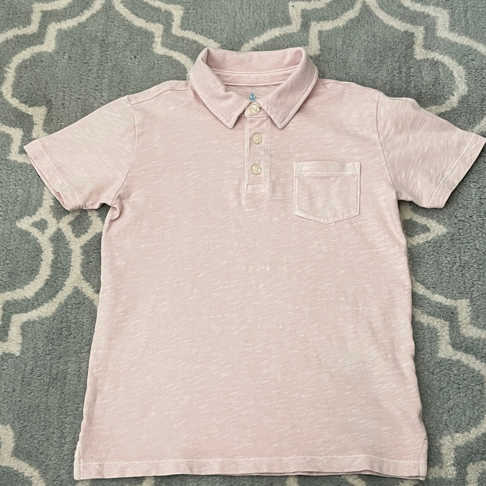 Crewcuts Light Pink Polo with Chest Pocket